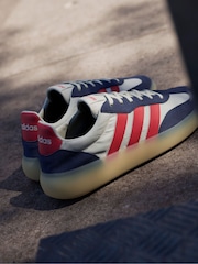 adidas White/Blue/Red Barreda Decode Trainers - Image 4 of 16