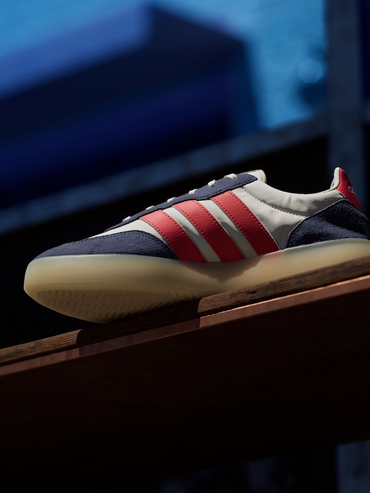 adidas White/Blue/Red Barreda Decode Trainers - Image 5 of 16