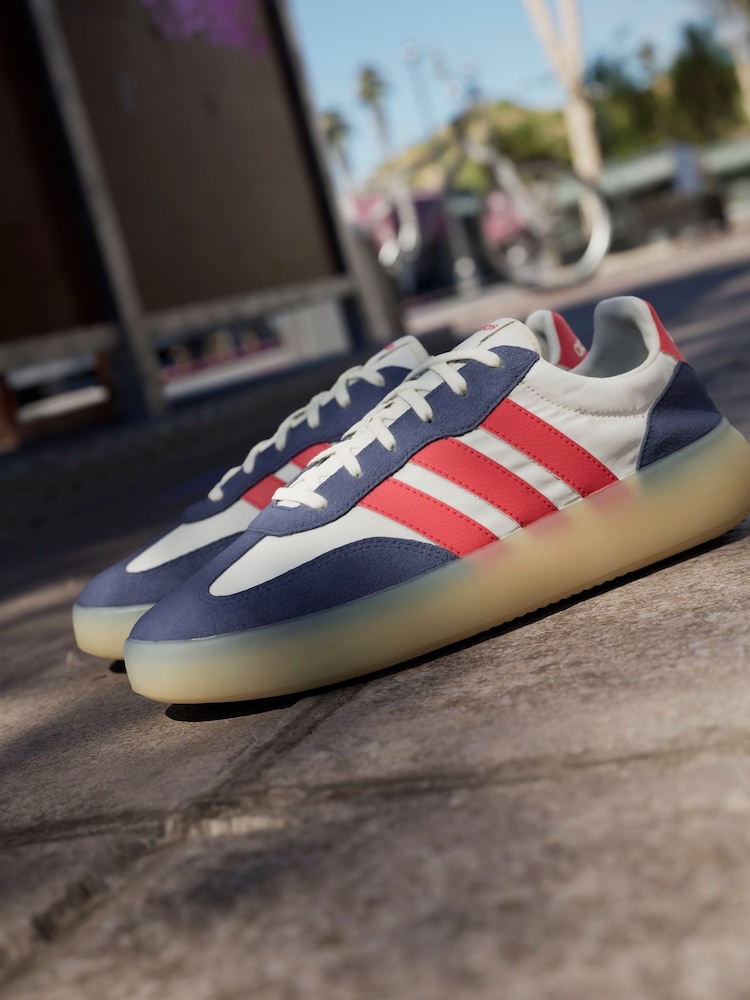 adidas White/Blue/Red Barreda Decode Trainers - Image 6 of 16