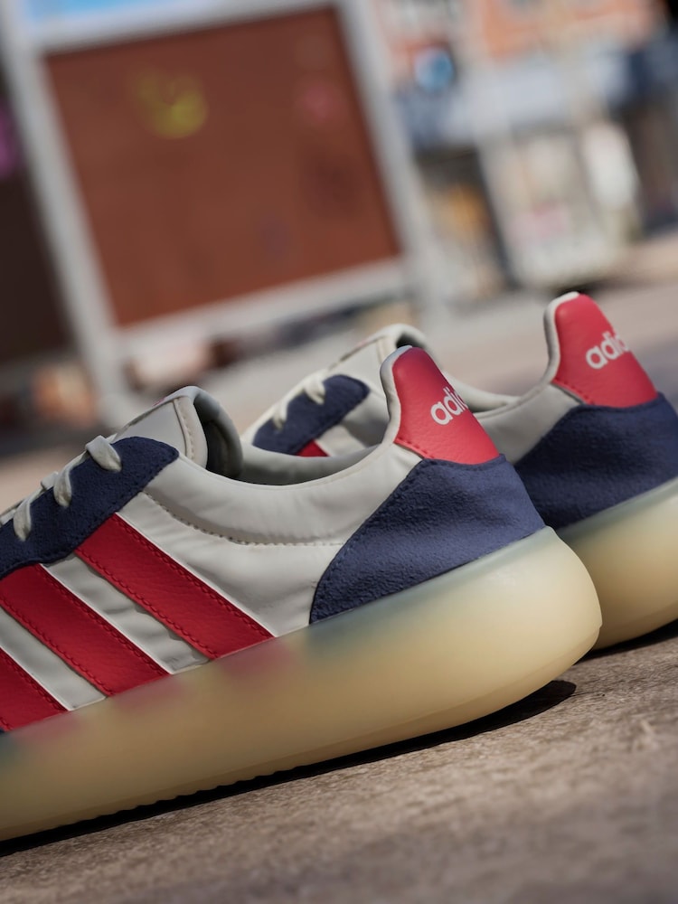 adidas White/Blue/Red Barreda Decode Trainers - Image 7 of 16