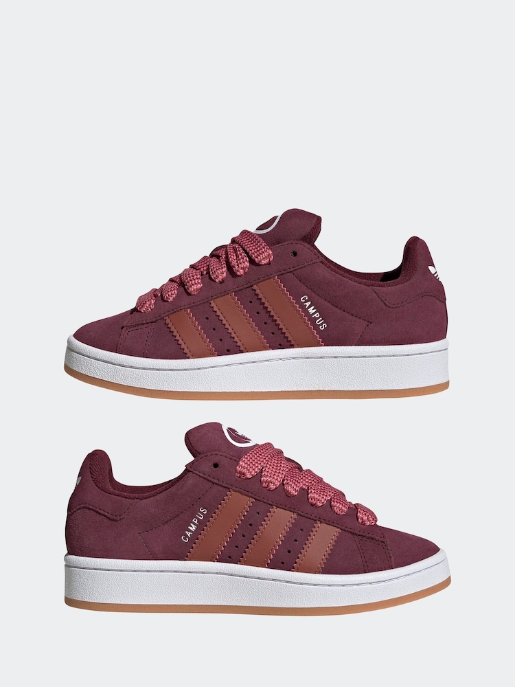Rood met bladprint - adidas Originals Campus 00s sneakers - Image 5 of 9