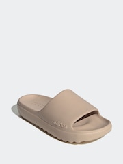 adidas Brown Adilette Lumia Slides - Image 3 of 9