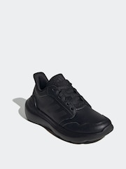 adidas Originals Black Tensaur Run 3 Synthetic Leather Trainers - Image 1 of 10