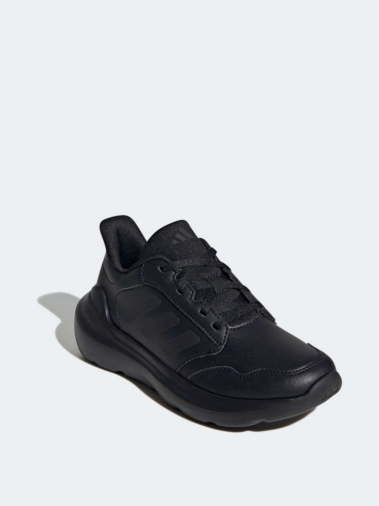 adidas Originals Black Tensaur Run 3 Synthetic Leather Trainers - Image 1 of 10