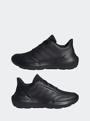 adidas Originals Black Tensaur Run 3 Synthetic Leather Trainers - Image 3 of 10
