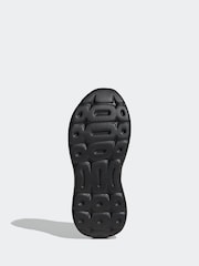 adidas Originals Black Tensaur Run 3 Synthetic Leather Trainers - Image 4 of 10