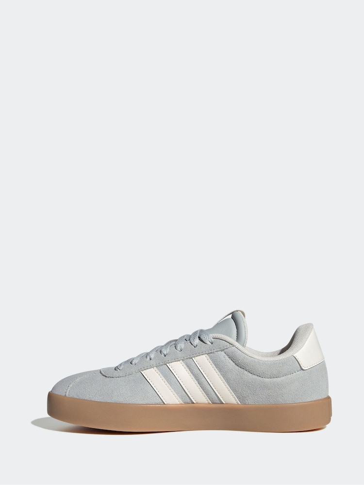 adidas Grey VL Court 3.0 Trainers - Image 2 of 9