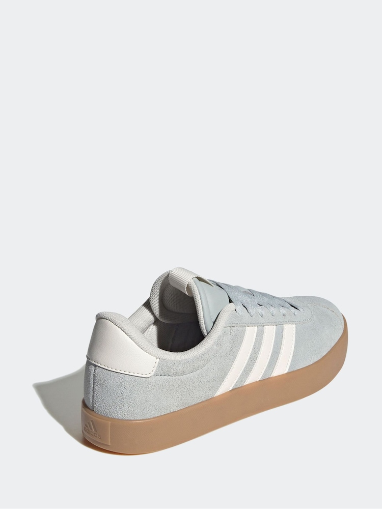 adidas Grey VL Court 3.0 Trainers - Image 4 of 9
