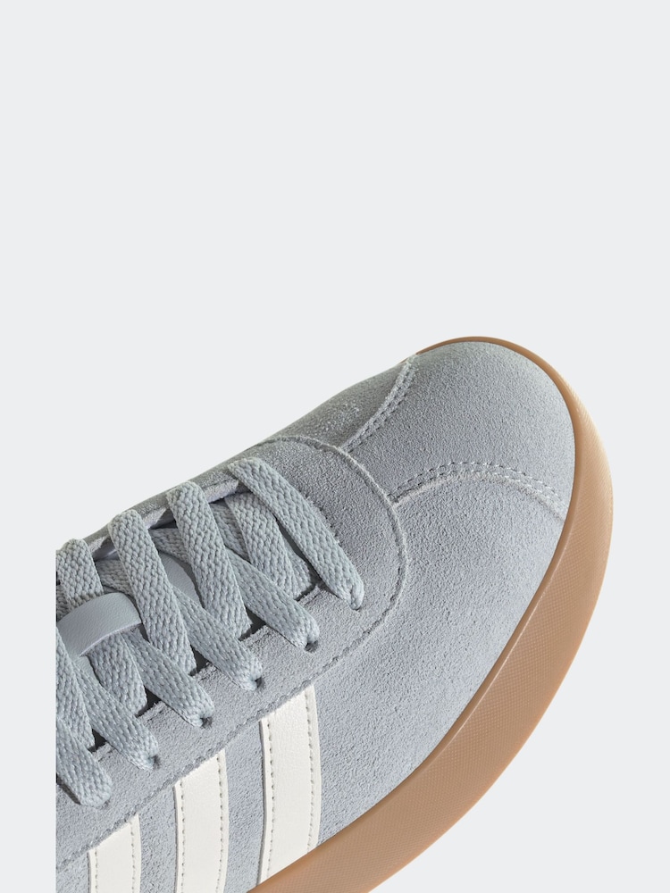 adidas Grey VL Court 3.0 Trainers - Image 8 of 9