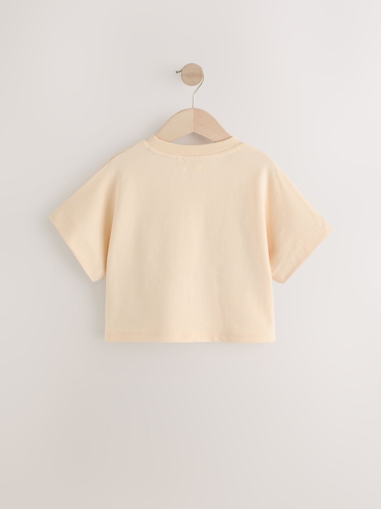 Ecru Boxy Bows T-Shirt (3-16yrs) - Image 5 of 8