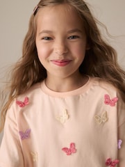Orange Crochet Butterfly T-Shirt (3-16yrs) - Image 2 of 4