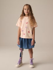 Orange Crochet Butterfly T-Shirt (3-16yrs) - Image 4 of 4