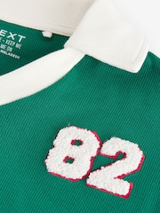Green Boxy Varsity T-Shirt (3-16yrs) - Image 8 of 8