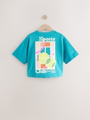 Blue 100% Cotton Graphic Print T-Shirt (3-16yrs) - Image 4 of 7