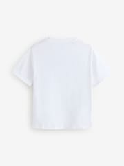 White/Blue Floral Garden Oversized Graphic T-Shirt (3-16yrs) - Image 5 of 7