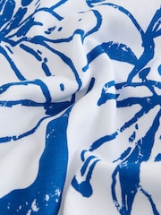 White/Blue Floral Garden Oversized Graphic T-Shirt (3-16yrs) - Image 6 of 7
