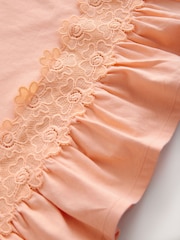 Orange Lace Frill Hem T-Shirt (3-16yrs) - Image 8 of 8