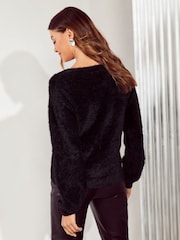 Friends Like These Black Fabyuleous Christmas Jumper. - Image 4 of 4
