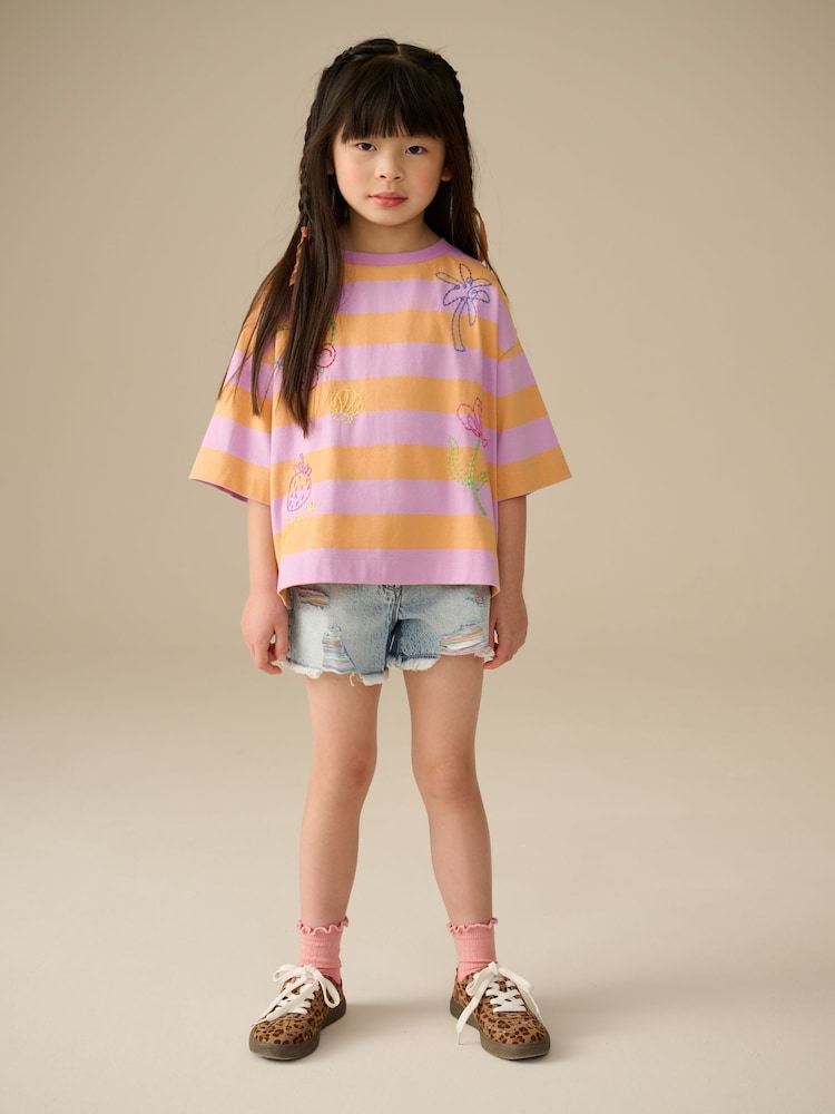 Multi 100% Cotton Graphic Print T-Shirt (3-16yrs) - Image 2 of 8 Multi 100% Cotton Graphic Print T-Shirt (3-16yrs) - Image 2 of 8