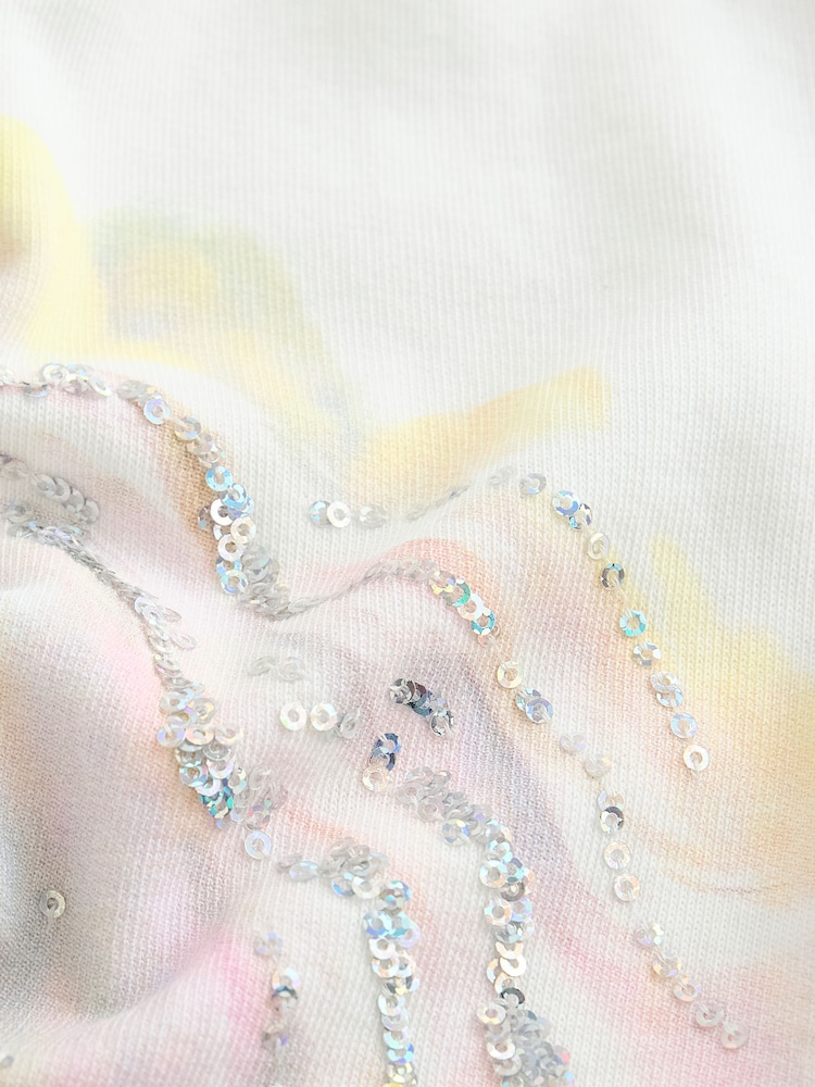 Crudo - Camiseta de volantes en las mangas con unicornio de lentejuelas (3 a 16 años) - Imagen 8 de 8 Crudo - Camiseta de volantes en las mangas con unicornio de lentejuelas (3 a 16 años) - Imagen 8 de 8