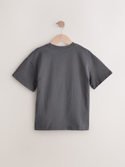 Charcoal Grey Oversized Sequin Graphic Print T-Shirt (3-16yrs) - Image 7 of 9
