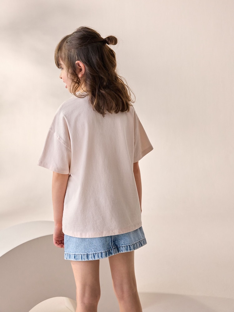 Pink/Gold Sequin Star T-Shirt (3-16yrs) - Image 3 of 3