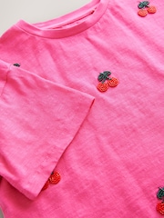 Pink Beaded T-Shirt (3-16yrs) - Image 7 of 8