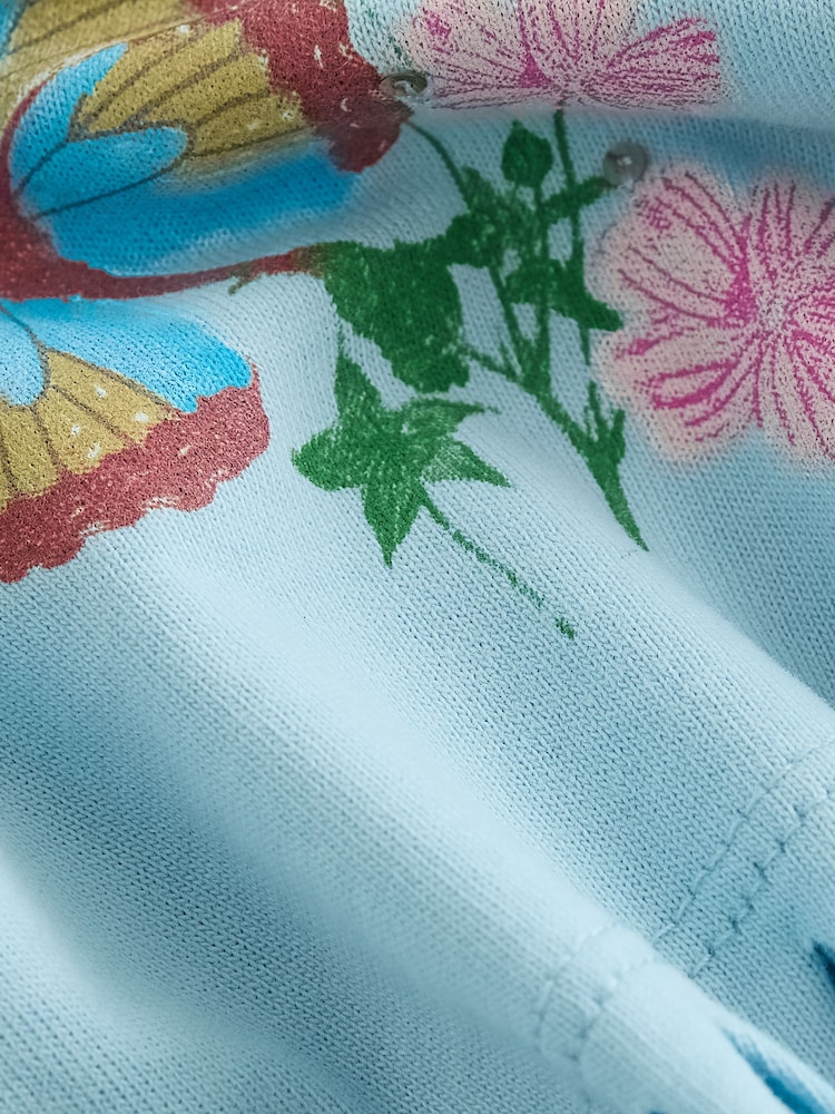 Blue Sequin Butterfly Fringe T-Shirt (3-16yrs) - Image 6 of 7