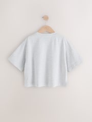 Grey Sequin Heart Print T-Shirt (3-16yrs) - Image 8 of 10