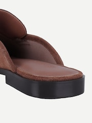 Off The Hook Brown Tiggy Suede Open Back Slip-on Loafers - Image 6 of 6