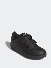 adidas Charcoal Black Hoops 4.0 Trainers - Image 1 of 3