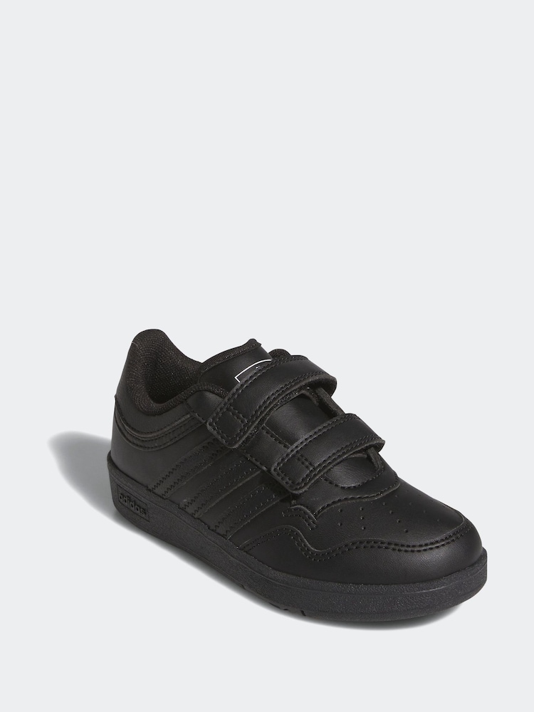 adidas Charcoal Black Hoops 4.0 Trainers - Image 1 of 3