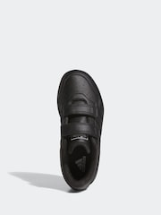 adidas Charcoal Black Hoops 4.0 Trainers - Image 2 of 3