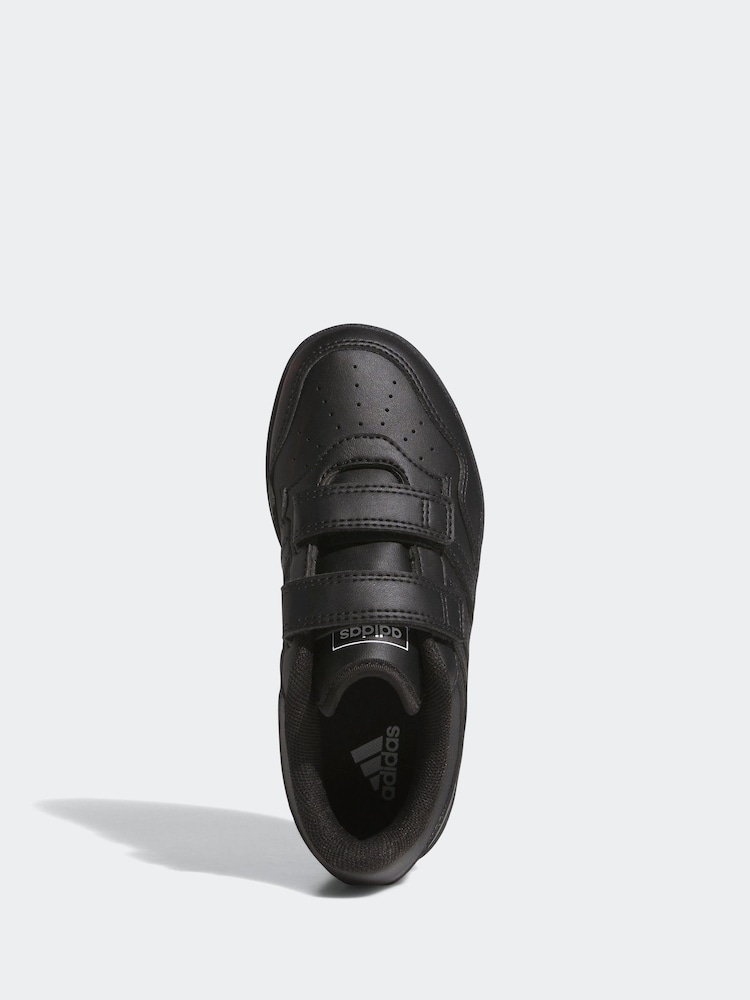 adidas Charcoal Black Hoops 4.0 Trainers - Image 2 of 3