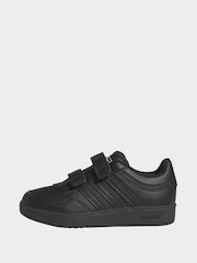 adidas Charcoal Black Hoops 4.0 Trainers - Image 3 of 3