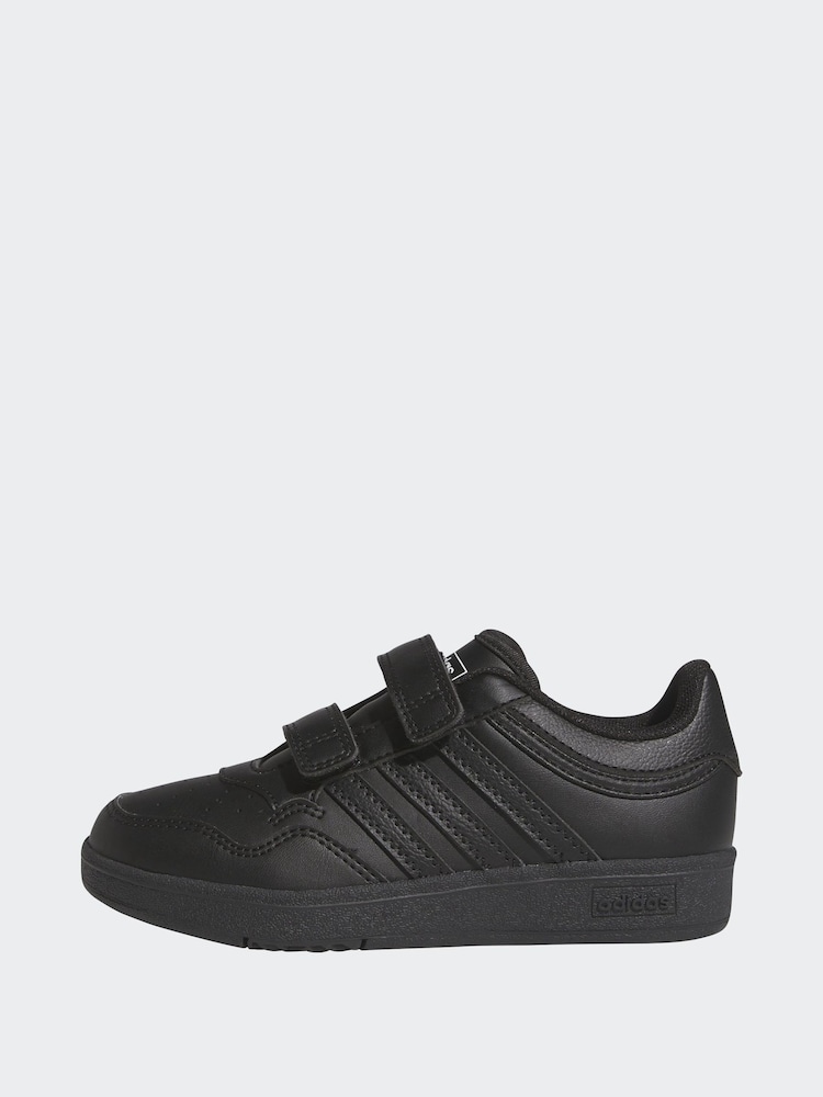 adidas Charcoal Black Hoops 4.0 Trainers - Image 3 of 3