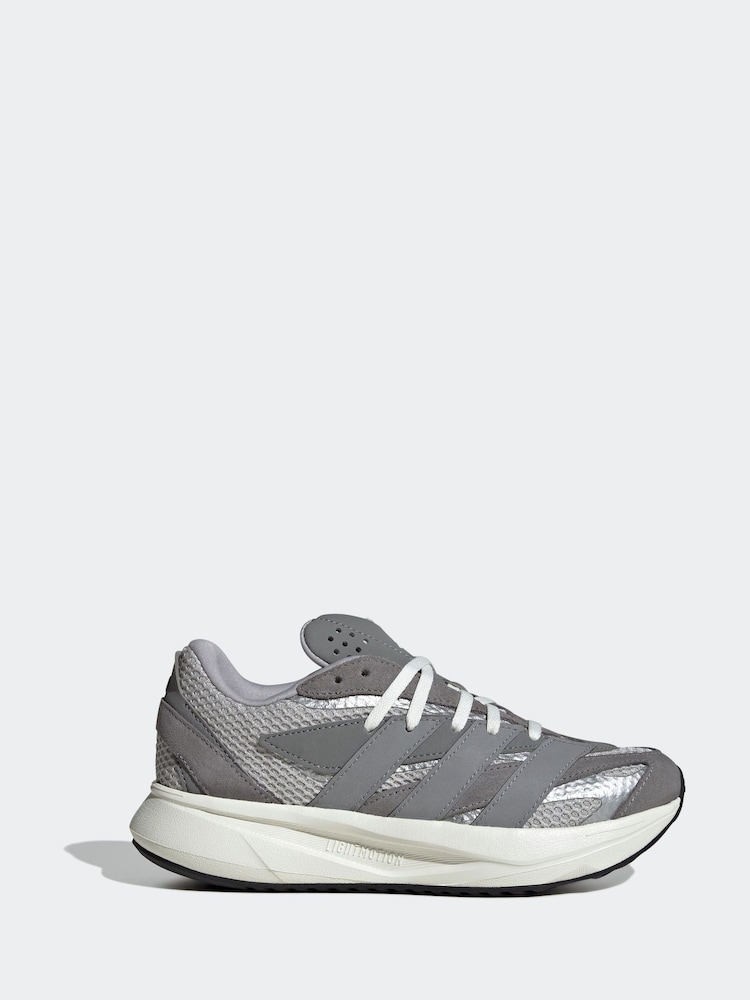 adidas Originals Grey Pink Light Blaze Trainers - Image 2 of 10