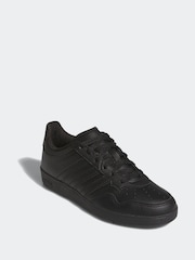 adidas Black Grey Hoops Mid Trainers - Image 1 of 10