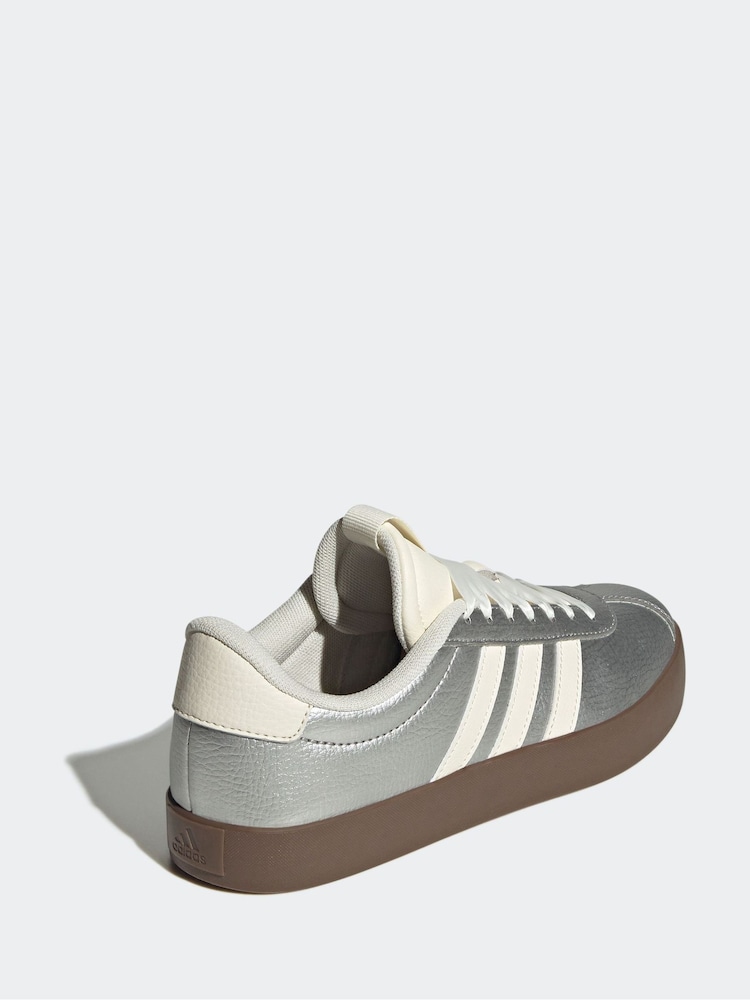 adidas Silver VL Court 3.0 Trainers - Image 4 of 9