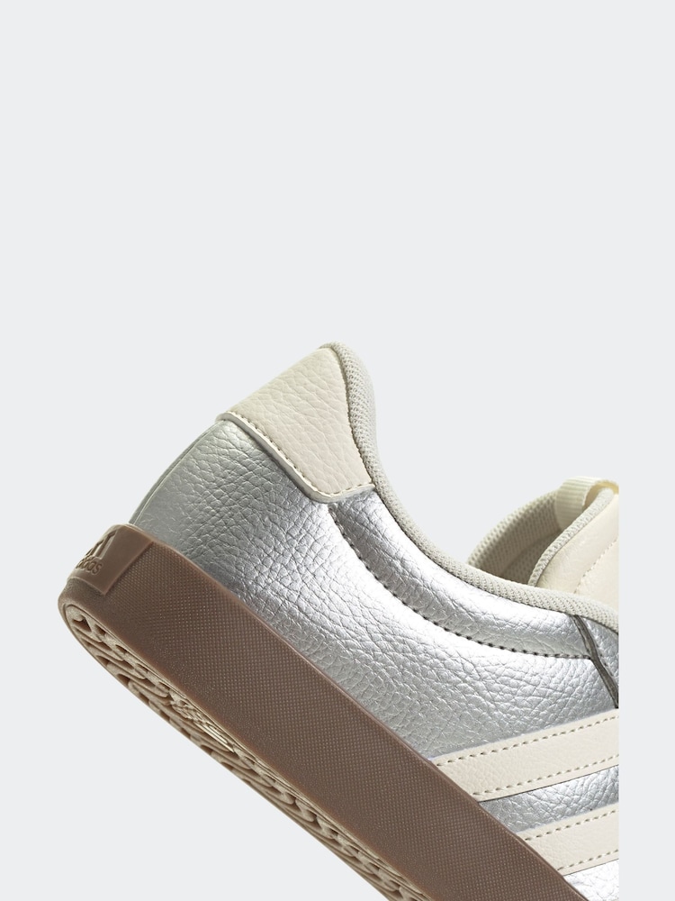 adidas Silver VL Court 3.0 Trainers - Image 8 of 9