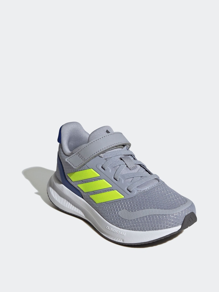 adidas Grey Kids Runfalcon 5 Trainers - Image 3 of 9