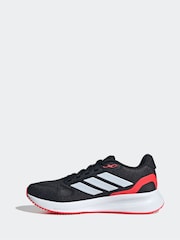 adidas Charcoal Black Junior Runfalcon Trainers - Image 2 of 9