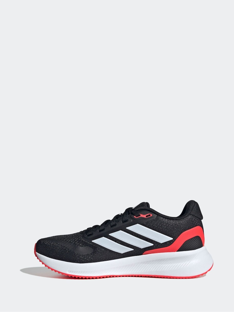 adidas Charcoal Black Junior Runfalcon Trainers - Image 2 of 9