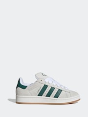 adidas Originals Beige/Green Campus 00s Trainers - Image 1 of 9
