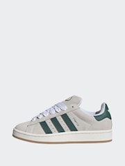 adidas Originals Beige/Green Campus 00s Trainers - Image 2 of 9