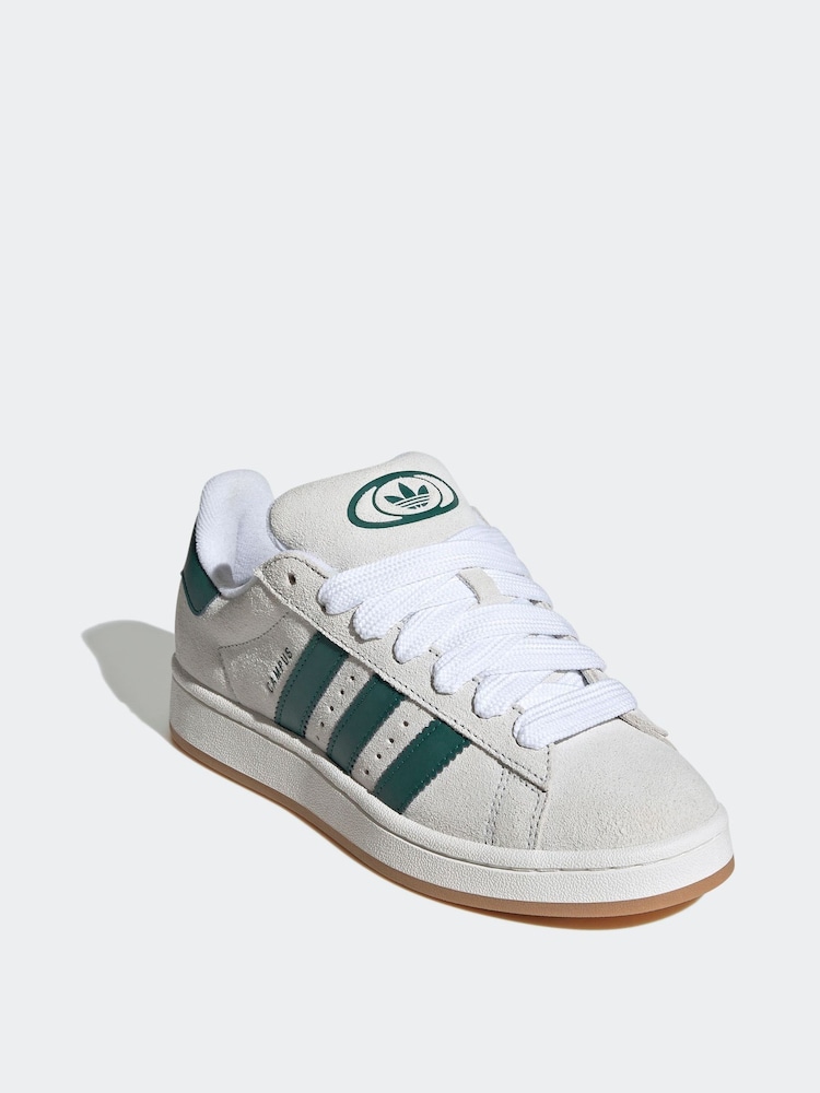 adidas Originals Beige/Green Campus 00s Trainers - Image 3 of 9