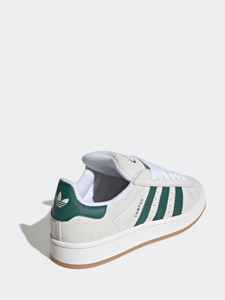 adidas Originals Beige/Green Campus 00s Trainers - Image 4 of 9