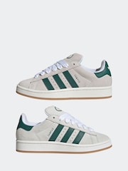 adidas Originals Beige/Green Campus 00s Trainers - Image 5 of 9