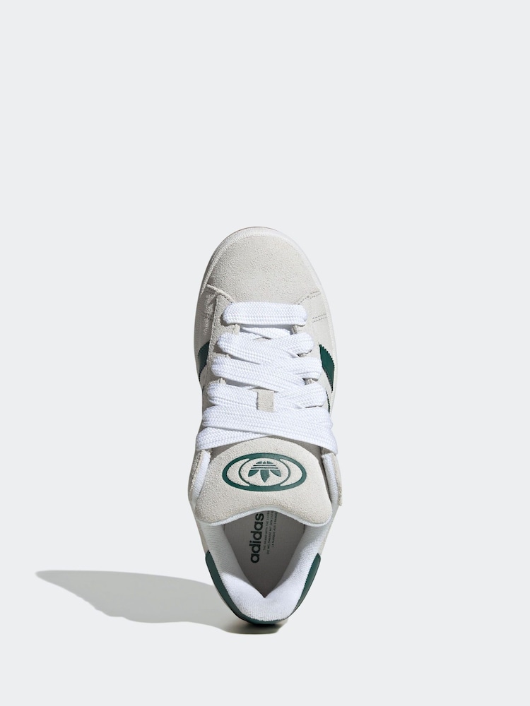 adidas Originals Beige/Green Campus 00s Trainers - Image 6 of 9