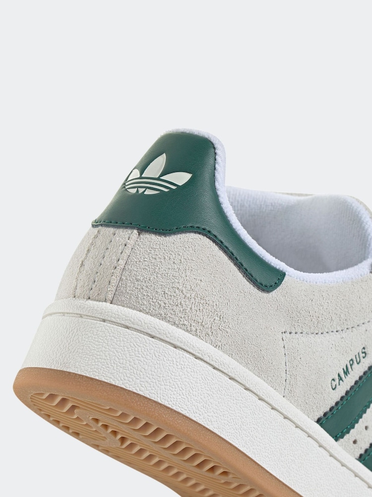 adidas Originals Beige/Green Campus 00s Trainers - Image 9 of 9